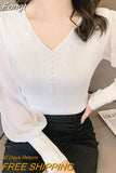 Autumn 2023 Chiffon Splicing Knitted Pullovers for Women 2023 New Office Lady Shirt Women's Clothing Chic T-Shirt