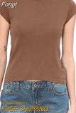 Women Goth Clothes y2k Crop Tops Summer 2023 T shirts Grunge 2000s Trashy Aesthetic Short Sleeve Tees Young Girls