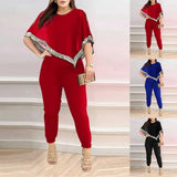 Fongt Autumn And Winter New Large-Size Women's Two-Piece Set Of Gliders