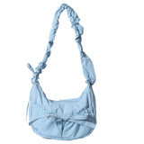 Aesthetic Bow Knot Stitching Shoulder Bag-Outfit