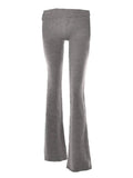 Knit Zipper Hodded Top And Pants Set-Outfit
