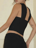 Halter Strap Bandeau Top-Outfit