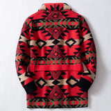 Fongt Men's Vintage Heavy-Industrial Knitted Shirt Autumn And Winter Thick Mid-Long Sweater Jacket