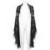 Spring 2024 New Sexy Cardigan Blouse Dark Style Slim Classical Lace Blouse Girl-Outfit