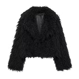 Fongt Women's Winter New Fashion Environmentally Friendly Artificial Fur Short Coat D69135