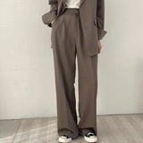 Fongt And Autumn New Blazer Female British Wind Casual Versatile Blue Small Medium Long Suit Female-Outfit