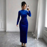 Fongt 2025 New Women's Fashion Dress High Waist Thin Sexy Dress Dress Women