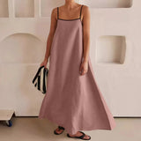 Fongt Bump Cotton Leprosy Sling Dress 2025 Spring And Summer New