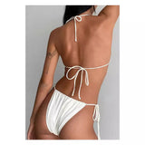 Fongt New Summer Sexy Bikini Swimsuit Bow Tie Tie Biniki Swimsuit