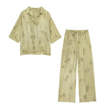 Fongt Women's Trousers Series Loose Shirt 2025 New Dessert Summer Fashion Set