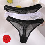 Sexy Panties Women G-String Thong Lace Underwear Pantys Low-Waist Female Underpants Mesh Perspective Briefs