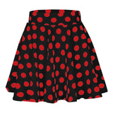 Fongt Summer Hot Wave Dot Mini Skirt Red Skirt-Outfit