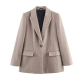 Fongt New Women's Fashion Splicing Long Sleeve Warm Cotton Jacket Jacket