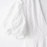 Fongt Women's Clothing 2025 Summer New Women's Embroidered Fluffy Dress E74084