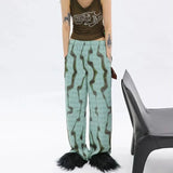 Brown Corduroy Gothic Embroidery Sweatpants Hip Hop Girls Y2k Pants Loose Comfort Joggers Bottom Harajuku Streetwear