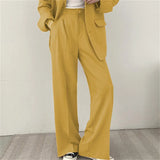 Fongt And Autumn New Blazer Female British Wind Casual Versatile Blue Small Medium Long Suit Female-Outfit