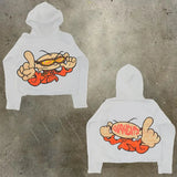 Men's Hoodie Y2K Original Hip-Hop Cartoon Graphic Print Pullover Fashion Leisure Loose Sports Shirt Man-Outfit