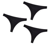 Ice Silk Thong Panties Sexy Women Underwear Female G-string Panties Solid Briefs For Ladies Low Waist Seamless