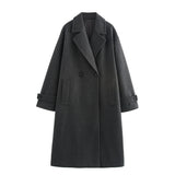 Fongt Women's Clothing INS Explosion High-End Feeling Autumn And Winter Trendy Street This Son With A Long Coat