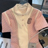 Tennis Golf Dress For Women Summer Polo Collar Short Sleeve Korean Fashion Classic Baggy Dresses Ladies Office