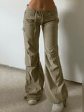 Straight Leg Pocket Cargo Pants-Outfit