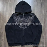 Fongt Children's Hooded Jacket 2025 New Cross Hoodie Hoodie Bow Print Hoodie