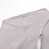 New Bright Silk Mesh Asymmetrical Slimming Jumpsuit 2712843-Outfit