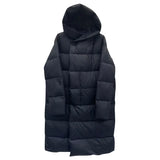2024 Korean Version Of The Long Over The Knee Down Jacket Female Jiangnan With The Same Thick Loose Show Thin White Duck Down Hooded Coat-Outfit