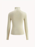 Fongt And Winter Small Collar Knitted New Long Sleeves On The Back Of The Back Can Be Worn Two