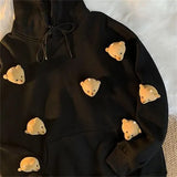 Bear Doll Loose Hoodies Kawaii Sweatshirt Spring Winter Female Casual Oversized Harajuku Pullover Couple Lover Clothes