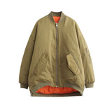 Fongt Summer 4 Color Loose Flight Padded Coat Women's Jacket Padded Coat Y9-5067-Outfit