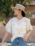 Fongt New Korean Fashion Women's Top Embroidered French Shirt Femininity Femininity Style Shenzhen South Oil Women's