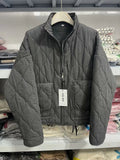 Fongt Solid Color Collar Zipper Large Pocket With Long-Sleeved Cotton Coat Water-Washed Cotton Clothes