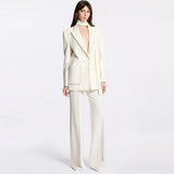 Fongt New Star Fashion Scarf Hot Loose Suit Suit Trousers Set Two Sets