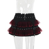 Fongt Summer New Women's Casual Pants Dark Sexy Body-In-Print Lace High-Waisted Flared