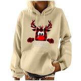 Elk Christmas Plus Size Pullover Women