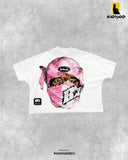 Original Sufu Ancient Animation Head Printed Graphics T-Shirt Y2k Blouse Street Oversized T-Shirt Gothic Animation Short Sleeves-Outfit