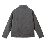 Fongt Women's Clothing 2025 New Winter Street Fashion Cotton Long Sleeves Up Loose Cotton Coat