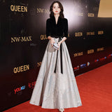 Fongt Evening Dress Women's 2025 New Temperament Party Walk Show Dress Party Banquet Year's President's Evening Dress