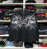 Zipper Hoodie Vintage Street Hip-Hop Loose Printing Spring And Autumn Oversiz-Outfit