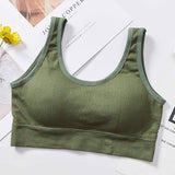 Bras For Women Solid Push Up Bra Cotton Bralette Brassiere Comfortable Wireless Underwear V Back Female Sexy