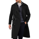 Fongt Autumn And Winter New Hair, The Man's Coat Thicker Long Double Buckle Coat