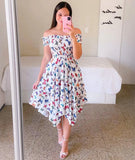 Fashion Collar Asymmetric Shoulder Short Sleeve Print