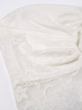 Lace See through Backless Tie Up Bandeau Top-Outfit