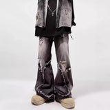 Fongt Street Water Wash Retro Straight Jeans In Summer New Casual Fashion Pants Men's Trending In Wind