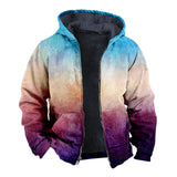 Fongt Solid Color 3D Print Digital Print With Hoodie Cotton Suit-Outfit