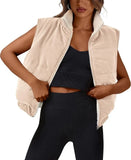 Fongt Ms. Autumn And Winter New Vest Lamb Zipless Double-Sided Warm Jacket Jacket
