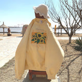 Sunflower Field Vintage Sweatshirt-Outfit
