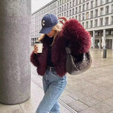 Fongt Autumn And Winter New Street Breeze Fur Short Coat