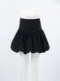 Fongt Simple Style Half-Dress Woman 2025 Spring New Leisure High-Waist Design Feeling Solid Color Short
